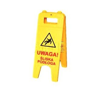 Znak ostrzegawczy UWAGA ŚLISKA PODŁOGA (8614)