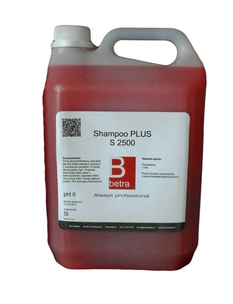 Betra Shampoo PLUS S 2500 5l/25l