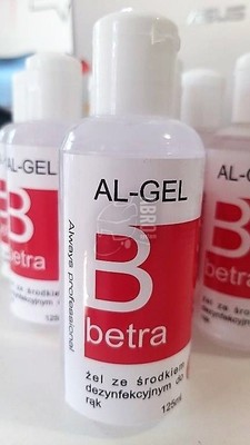 Betra AL-GEL 125ml Żel z płynem dezynfekcyjnym, dezynfekcja rąk